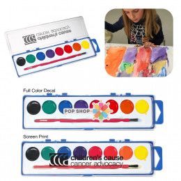 Promotional Logo Watercolor Pain Set | Custom Art Kits